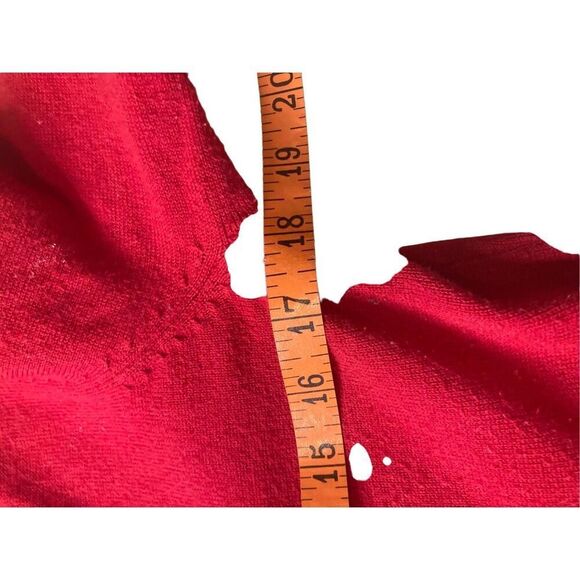 Notations Ruffled Sweater Sheer Stripes Winter Everyday Preppy - Picture 12 of 14